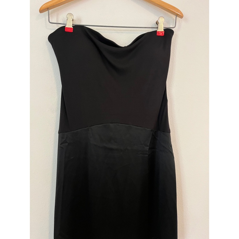 OGL Non-Slip Strapless Midi Satin Skirt Brami Dress - Picture 4 of 11